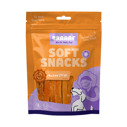 Braaaf Soft Snack bandes de poulet