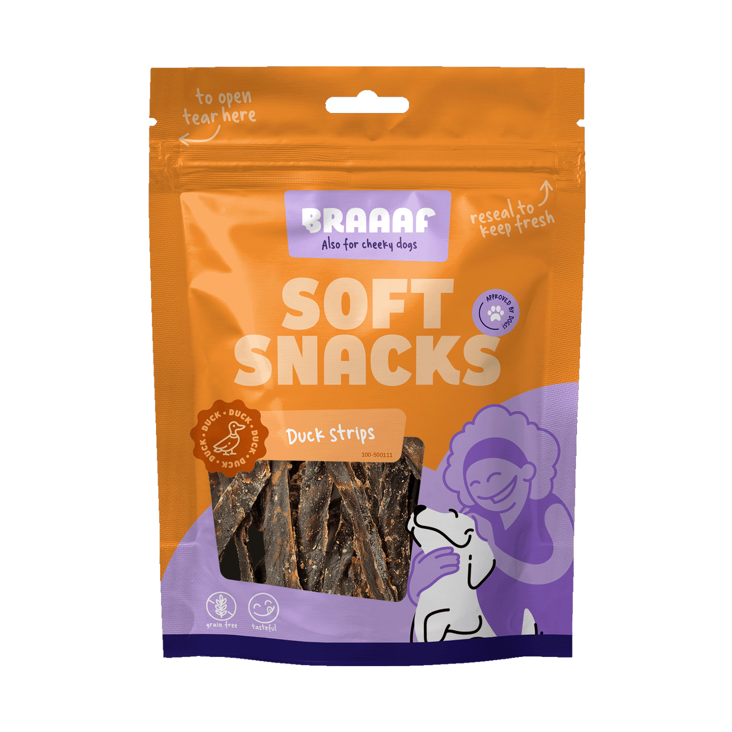 Braaaf Soft Snack Lamelles de Canard