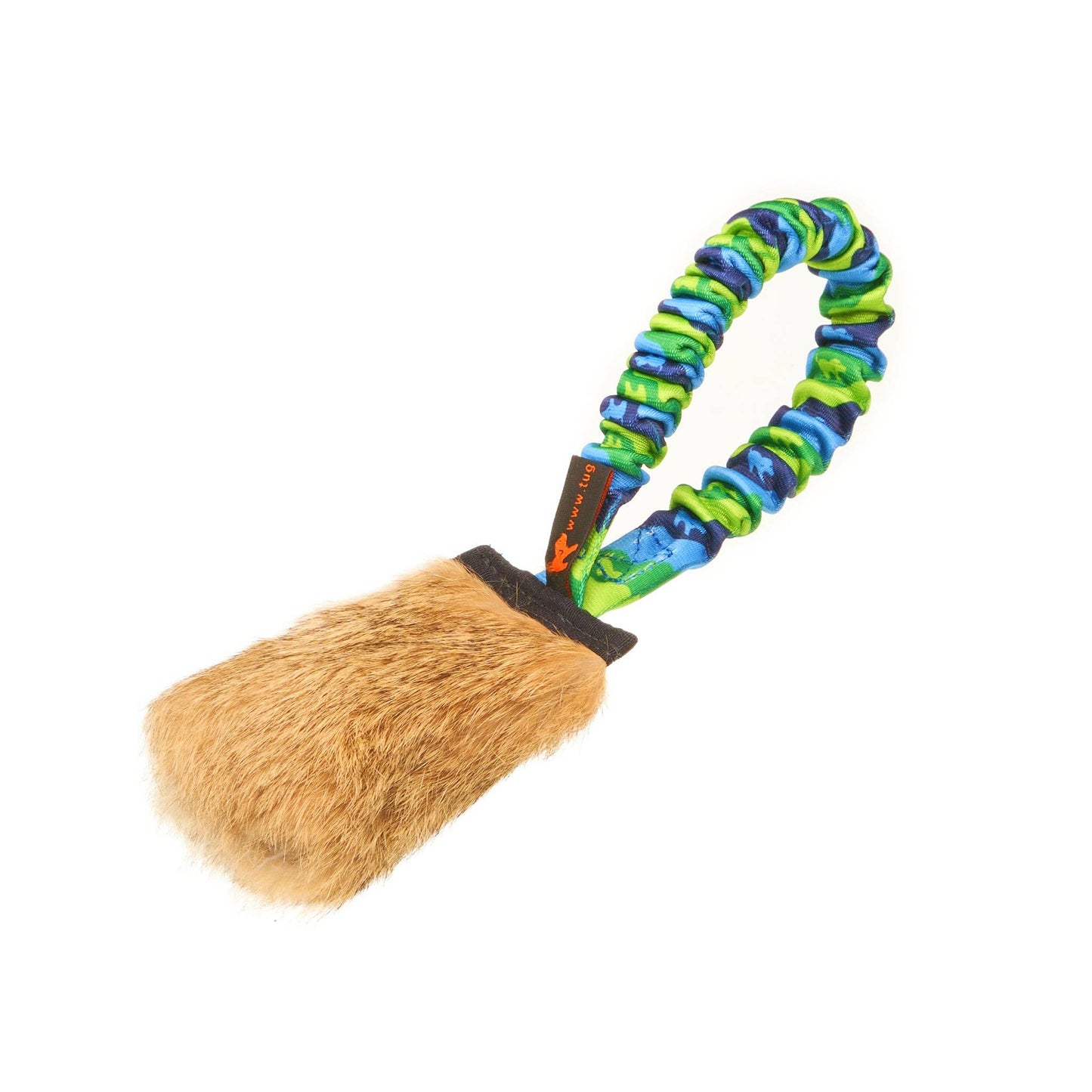 Bungee à sifflet avec poche en peau de lapin