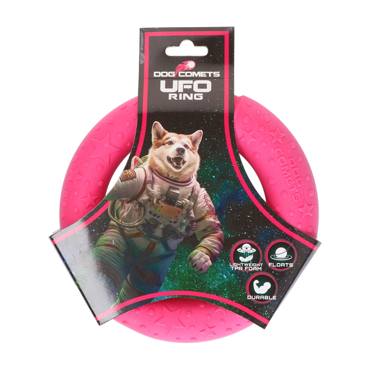 Chien Comètes OVNI Anneau Rose