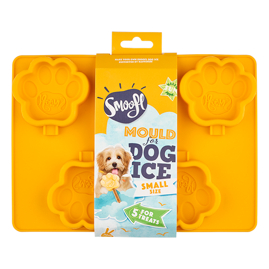 Petit moule en silicone pour glaçons en forme de patte de chien