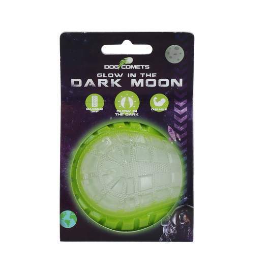 Dog Comets Lune Lumineuse dans le Noir Vert