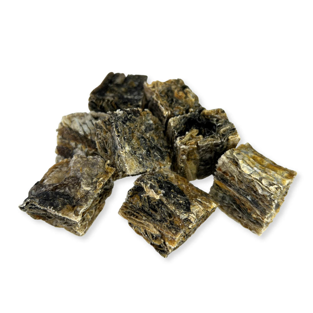 Fish4Dogs Dental Sea Jerky - Carrés de peau de poisson: 115 g