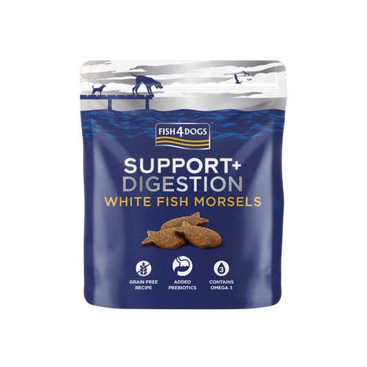 Fish4Dogs Support+ Digestion - Bouchées au poisson blanc 225 g