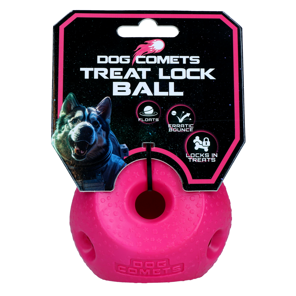 Dog Comets Balle à Friandises Rose