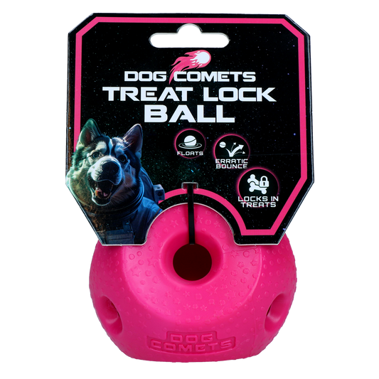 Dog Comets Balle à Friandises Rose