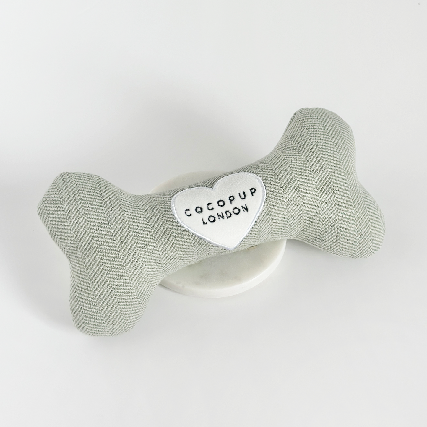 Jouet en os en tweed Sage