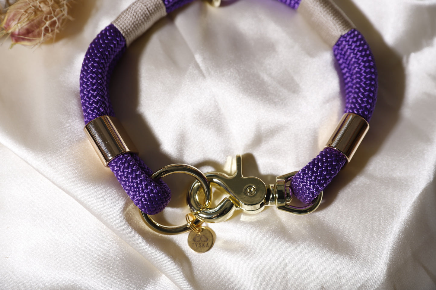 Collier porte-médaille corde double - Différents coloris