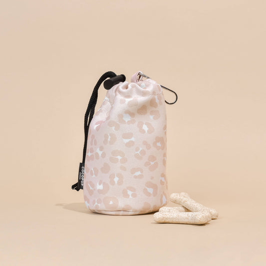 Pochette à friandises avec cordon de serrage - Nude Chic Leopard