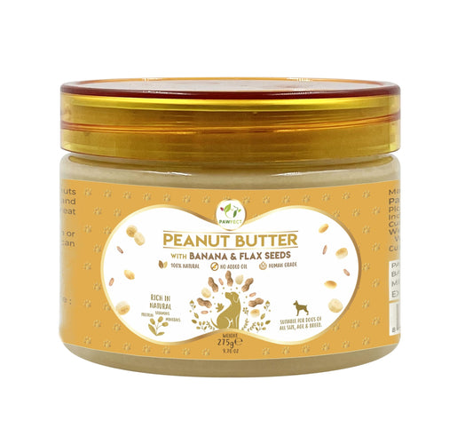 Beurre de cacahuète Pawfect avec banane et graines de lin 275 g