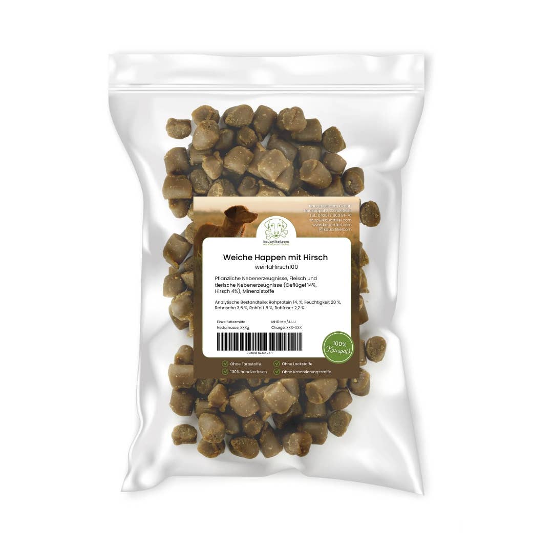 Friandises molles au gibier