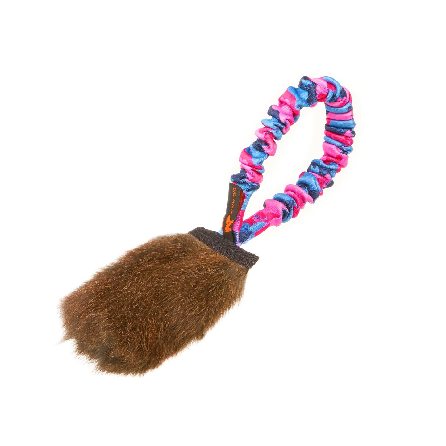 Bungee à sifflet avec poche en peau de lapin