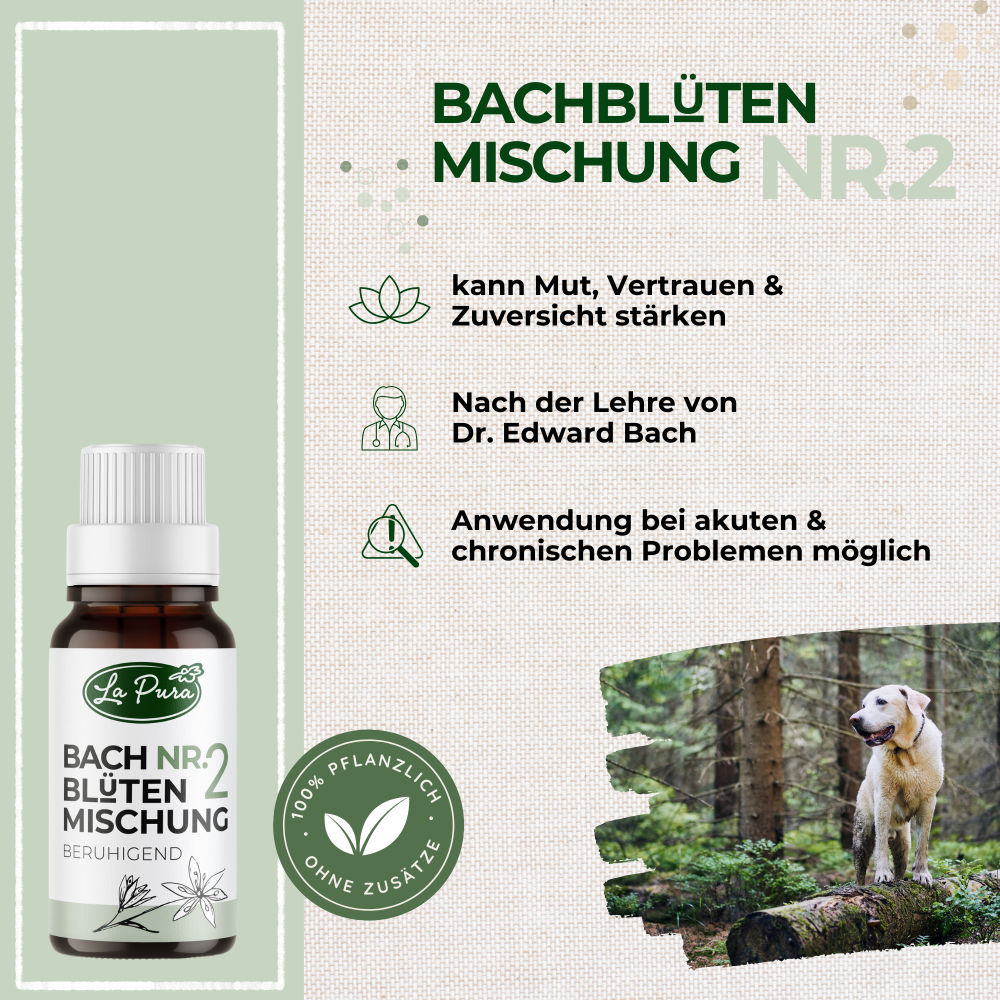 Mélange de fleurs de Bach LaPura n° 2 (environ 1 200 globules)
